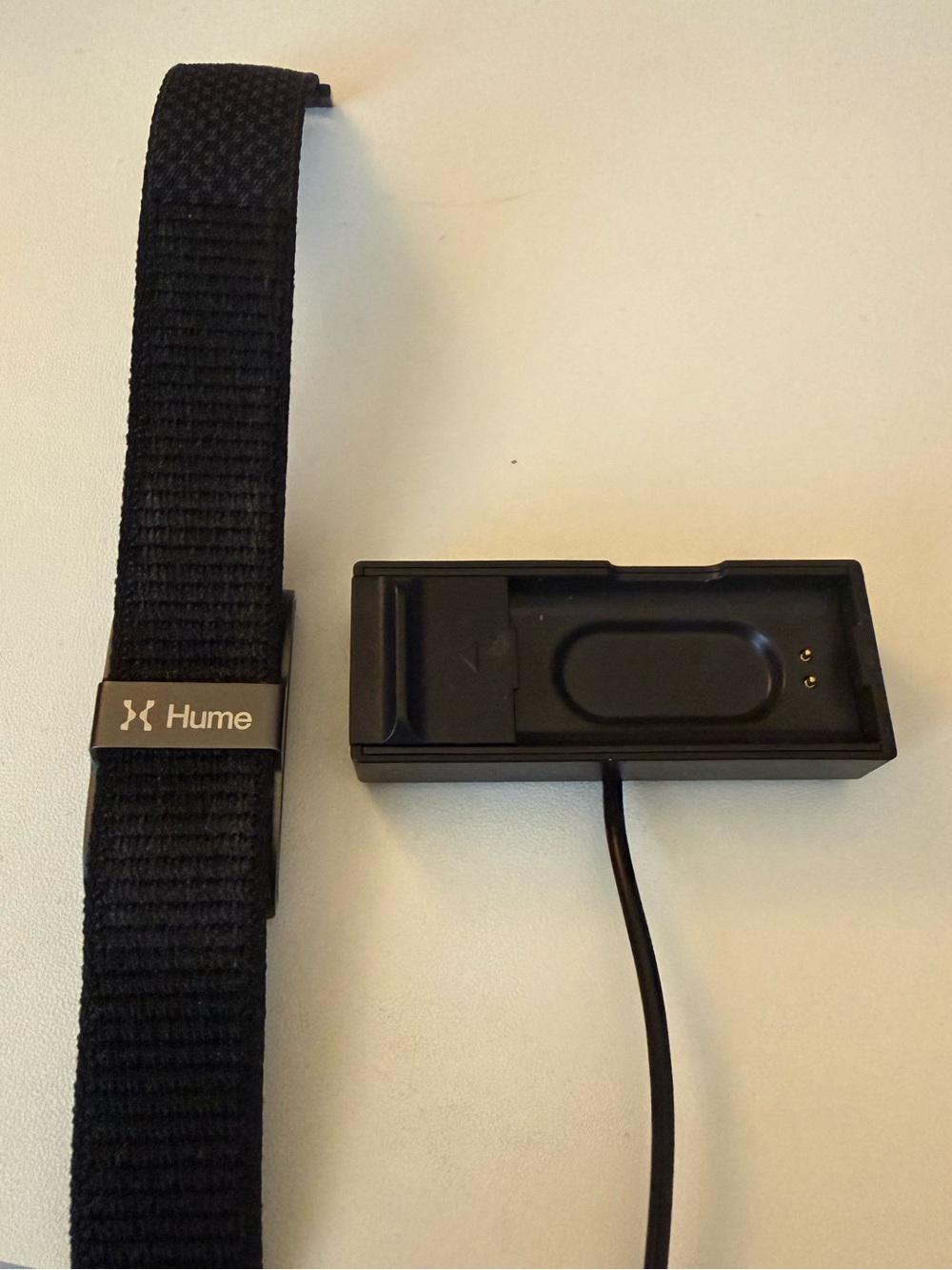 Black Wearable Band with Charger - Smart Wearable Accessory